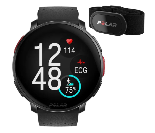 POLAR VANTAGE V3 H10 Czarno-Czarny S-L - 1188413 - zdjęcie
